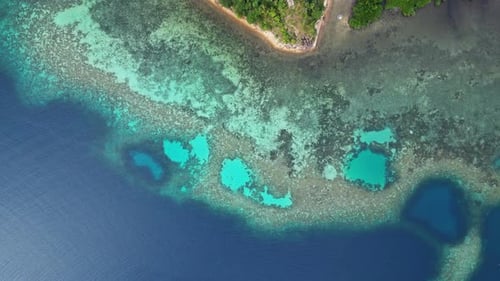 Tropical Island with Blue Lagoons