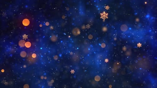 Christmas Snow And Snowflakes Background 32