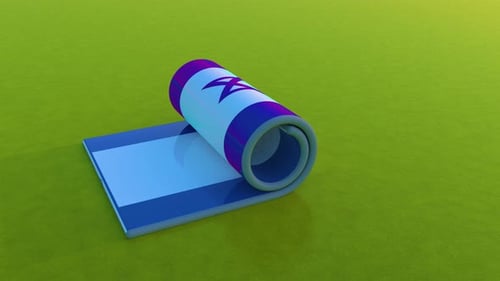 Israel Flag Unfurling Reveal with Star of David