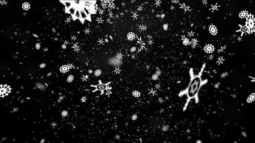 Winter Snowflake Falling