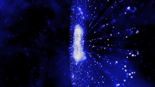 Abstract Blue Lights Motion Background