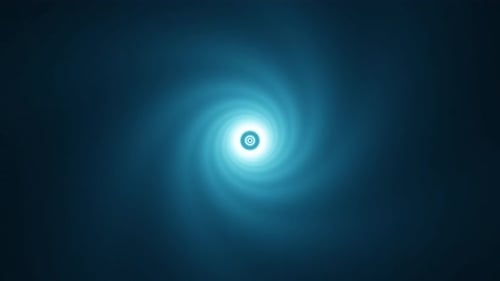 vj loop chill animation blue endless spiral soft beams of light abstract background