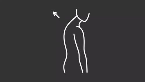 Line Art Animation of Human Posture Correction