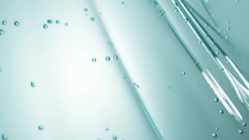 Abstract Flowing Water Bubbles Animation Background