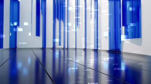 Digital News Technology Blue Background