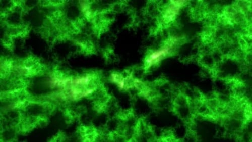 Abstract Green Spirit Aura Light 4K