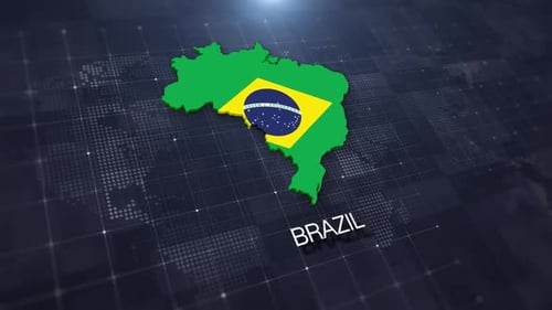 Brazil Map Displaying