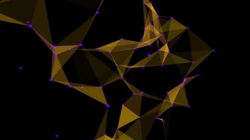 Abstract Geometric Plexus Network Loop Background Animation