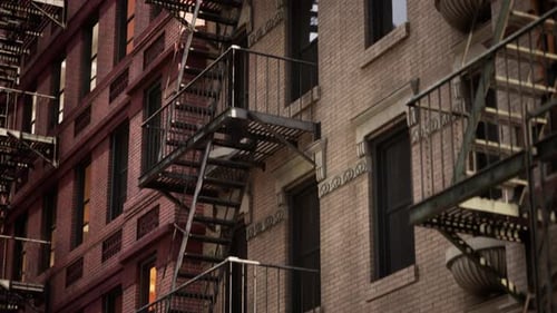 New York Business Center Downtown Buildings View