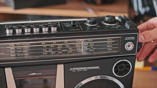 Tuning Vintage-Radiozifferblatt
