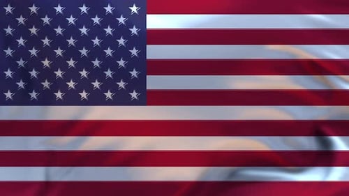 Flag of the United States of America Waving 4K
