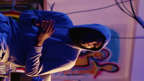 Vertical Video Hackers Discussing in Hideout Base