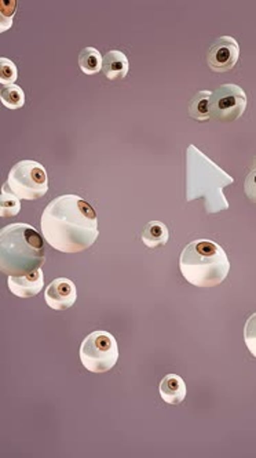 Eyes 3D Loop Reaction Animation