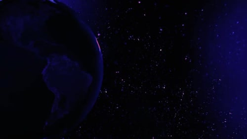 Colorful Glittering Galaxy Animation Loop