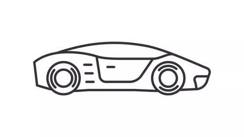 Animated supercar icon