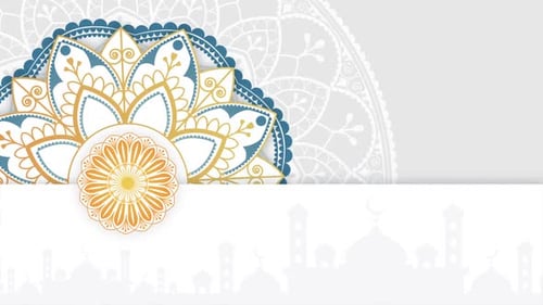 Elegante animación de fondo de mandala 05