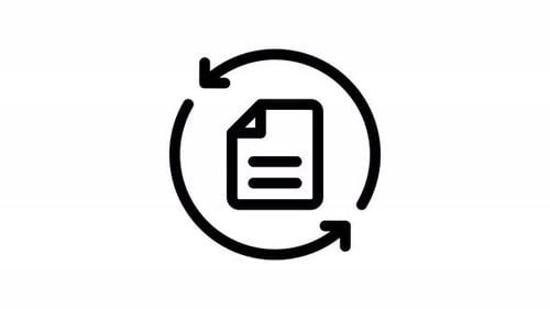 document line icon animation
