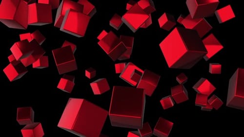 3D-Rundbox-Animationshintergrund Alpha