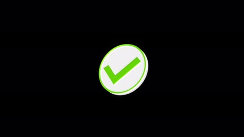 Modern Animated Checkmark Icon for Success Confirmation