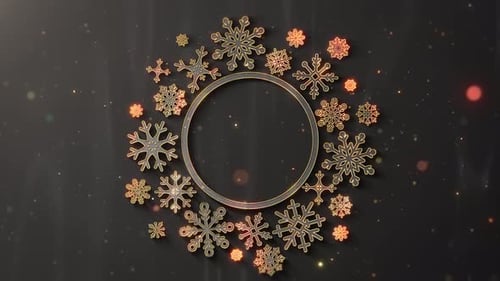 Luxury Christmas Frame Circle