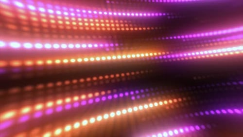 Abstract Digital Dots Flowing Light Trails Background Animation