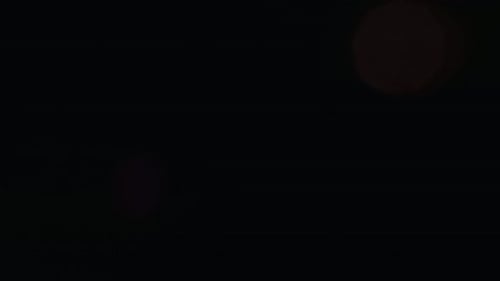 Abstract Overlay with Light Moving on Horizontal Transition Lens Flare Blind Flashes Effects on Dark