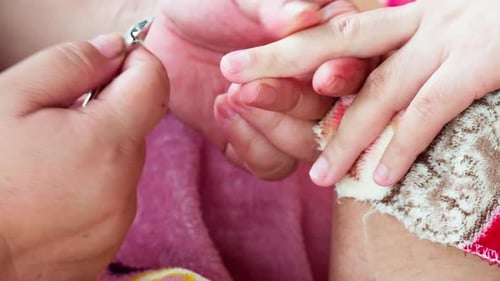 Close-Up of a Manicure: Cuticle Trimming