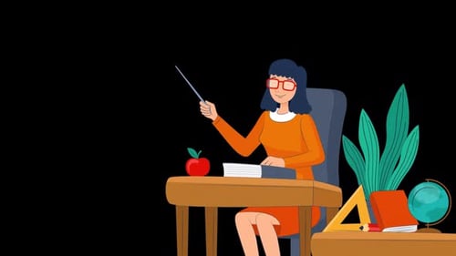 Happy Teacher's Day Background Alpha Channel