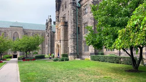 Trinity College part of Toronto University building exterior, Canada
