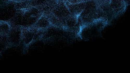 Abstract Blue Particle Flow Background