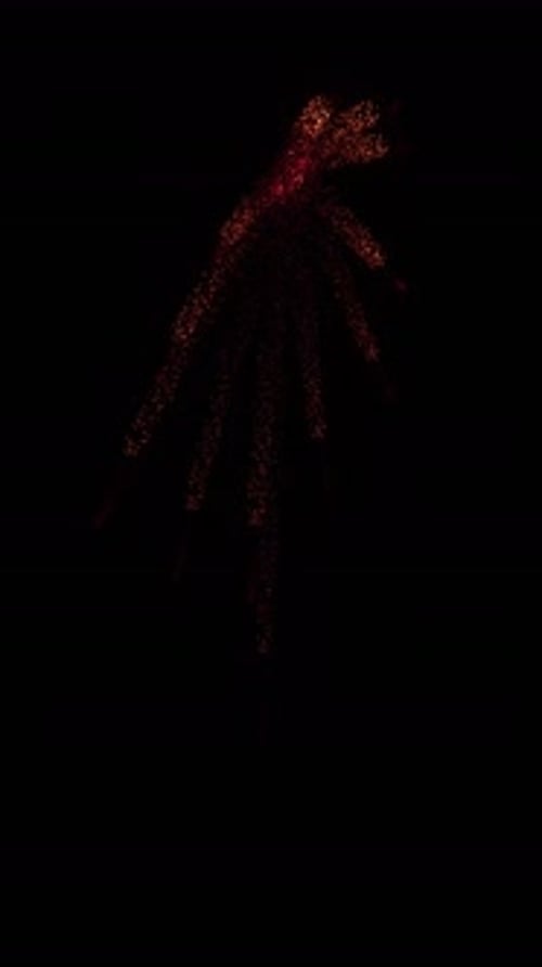 Abstract Particle Burst Reveal Transition