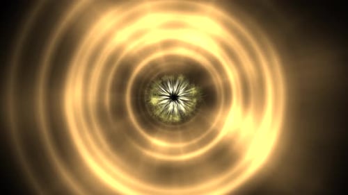 Yellow energy wave animation
