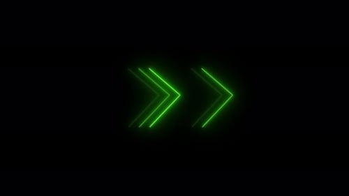 Neon arrow, Animated Arrows, Direction Arrows
