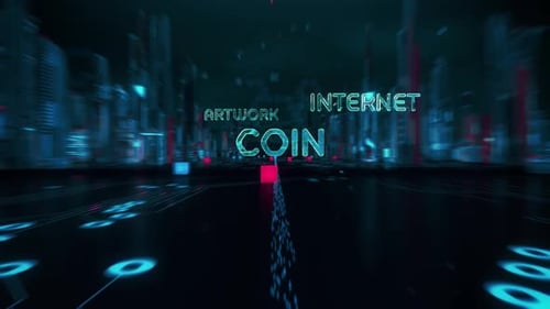 Futuristic Digital Metaverse Title Sequence