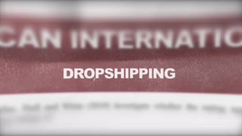 Dropshipping : dernières nouvelles, journal photoréaliste