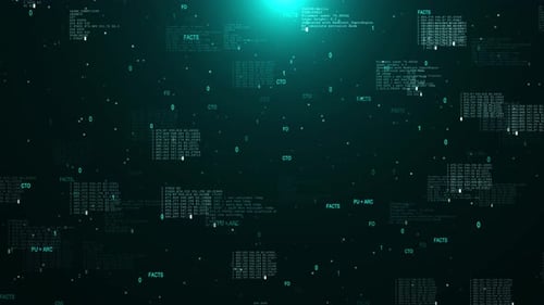 Futuristic Digital Code Data Stream Background