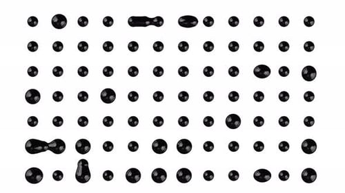 El conjunto de puntos Black Drop Metaball Connect puede hacer bucles sin fin