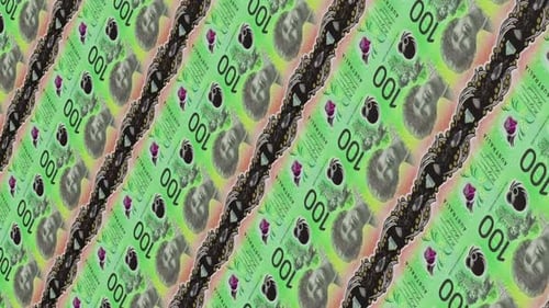 Australian dollars background. Vertical video.