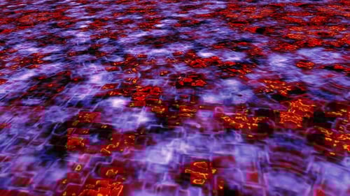 Abstract Glowing Digital Grid Energy Flow Background Loop