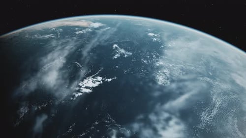 Beautiful Sunrise Over Earth Realistic Earth with Night Lights From Space High Quality 3d Animation