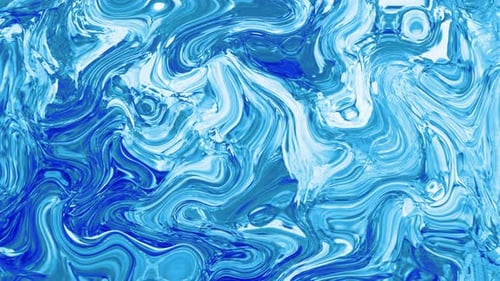Dynamic Abstract Blue Fluid Motion Background