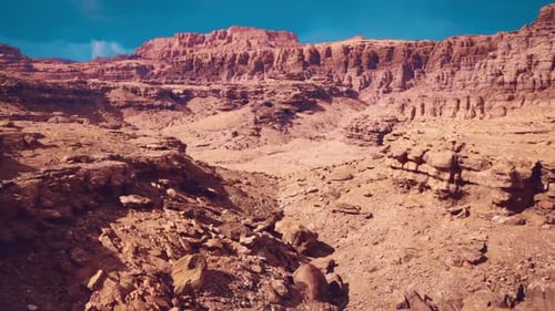 Striking Canyon with Vibrant Hues and Dramatic Geological Formations