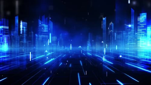 Blue Corporate Background Loop