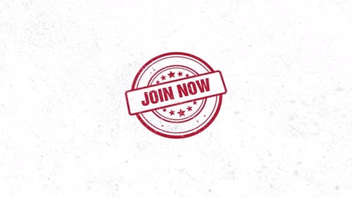 Join Now Rubber Stamp