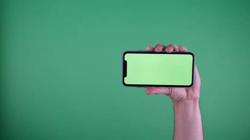 green screen phone forefinger