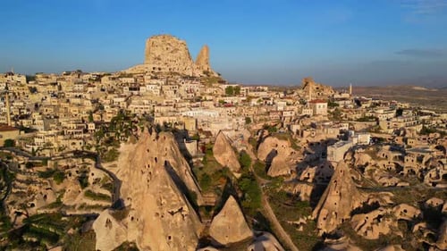 Picturesque Village Built Among Striking Rock Formations