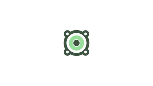 Flat Design Pulsating Speaker Audio Icon Animation