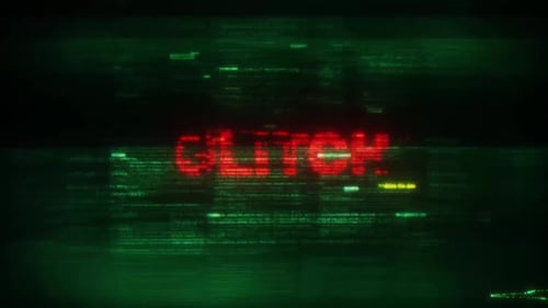 Digital Code Glitch Reveal Animation