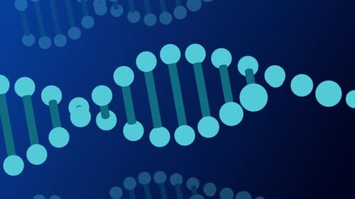 Animated DNA Double Helix Scientific Background
