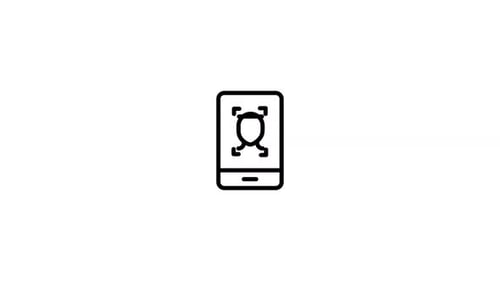 Animación de iconos de autorización facial